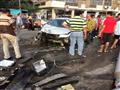 تصادم سيارة بعمود إنارة في بورسعيد (1)