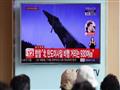  التلفزيون الرسمي في كوريا الشمالية بث إطلاق الصار
