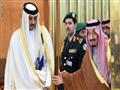 الملك السعودي والأمير القطري