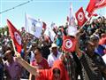 تظاهر مئات الشرطيين الخميس أمام مقر برلمان تونس مط