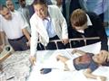 وزير الصحة يزور المصابين بحادث الإسكندرية