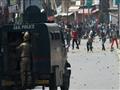 مواجهات بين متظاهرين كشميريين وقوات هندية خلال جنا