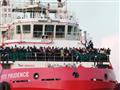 صورة لسفينة انقاذ المهاجرين برودانس التي تستخدمها 
