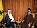 حمد بن جاسم آل ثان في لقاء مع الأمين العام لحزب ال