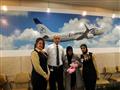 تشادية تشكر مصر للطيران لمساعدتها في الولادة على رحلة بنجامينا (1)                                                                                                                                      