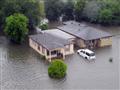 صورة من الجو تظهر آثار فيضانات هارفي في تكساس في 2