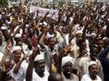 الاحتجاجات على زيادة سعر الخبز في السودان         