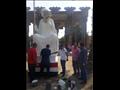 أعمال ترميم تمثال الفلاحة المصرية (3)                                                                                                                                                                   