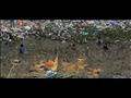المواطنون أثناء صيد القراميط من برك الوحل والقمامة