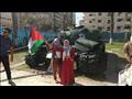 رفع علم فلسطين علي حطام دبابة إسرائيلية بمتحف بورسعيد٣_1                                                                                                                                                