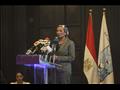 الدكتورة ياسمين فؤاد وزيرة البيئة أثناء مؤتمر انتهاء موسم السحابة السوداء (1)                                                                                                                           