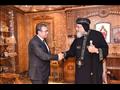 البابا تواضروس يستقبل السفير المصري بتل أبيب (1)