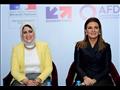 وزيرتا الاستثمار والصحة خلال المنتدى المصري الفرنسي للصحة (2)                                                                                                                                           