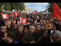 تونسيون يحتجون في العاصمة التونسية خلال اضراب عام 