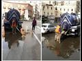 إزالة مياه الأمطار من شوارع القاهرة (1)