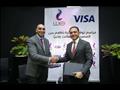  توقيع الاتفاق بين المصرية للاتصالات وفيزا