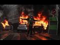  تم إحراق 30 سيارة في شوارع باريس خلال الاحتجاجات (2)                                                                                                                                                   