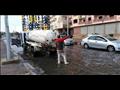 سحب المياه المتراكمة في شوارع السويس                                                                                                                                                                    