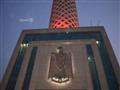 برج القاهرة باللون الأحمر احتفالا بعيد الربيع الصيني (13)                                                                                                                                               
