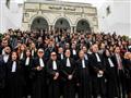 قضاة تونسيون يعتصمون امام محكمة بنعروس