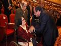 الرئيس  السيسي مع صاحبة ال100 عام