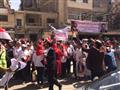 سلسلة بشرية بالإسكندرية لدعم الرئيس السيسي (1)
