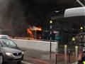 اشتعال النار بحافلة يتسبب في إخلاء جزئي لمطار ستانستد ببريطانيا  (3)                                                                                                                                    