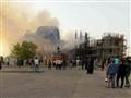 حريق يلتهم كنيسة بدير مارمينا في الإسكندرية