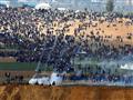 إصابة عشرات الفلسطينيين بالاختناق بعد قمع المشاركي