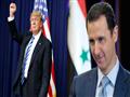 الرئيس بشار الأسد ونظيره دونالد ترامب