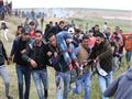 تظاهرات الفلسطينين علي الحدود مع إسرائيل