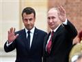 الرئيس الفرنسي ماكرون ونظيره الروسي بوتين