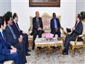 وزير خارجية السودان أثناء لقاءه بالرئيس السيسي