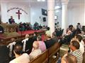 القس اندرية زكي رئيس الطائفة الانجلية يلقي كلمته خلال افتتاح الكنيسة الأنجلية                                                                                                                           