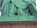 امرأة تتسلق تمثال الحرية الأمريكي  (4)                                                                                                                                                                  