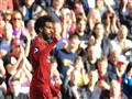 محمد صلاح يحتفل بهدفه أمام برايتون