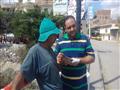 مراسل مصراوي يستمع لإبراهيم ويدون ما يقوله                                                                                                                                                              