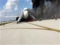 حريق طائرة - صورة ارشيفية
