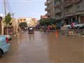 انفجار خط المياه الرئيسي لمدينة كفر شكر في القليوب