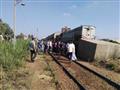 اصطدام قطار بصدادة خرسانية بشبين الكوم (6)                                                                                                                                                              