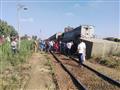 اصطدام قطار بصدادة خرسانية بشبين الكوم (3)                                                                                                                                                              