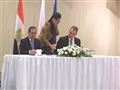 الوزيران المصرى والقبرصى خلال توقيع الاتفاق المشترك_1                                                                                                                                                   