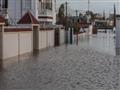 غمر المنازل بالمياه في مدينة بنزرت بتونس