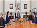 جانب من اجتماع الرئيس السيسي مع رئيس الوزراء
