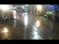 اثناء سقوط الامطار وتراكم مياه الامطار في كفرالشيخ