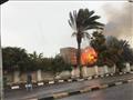 حريق شجرتين بفندق شهير في بورسعيد