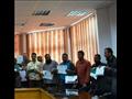 توزيع شهادات أمان المصريين علي عمال بجامعة بورسعيد