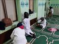 بالصور طالبات الفنية تبدأ تجميل مساجد واحة الخارجة في الوادي الجديد  (4)
