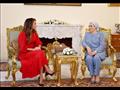 لقاء قرينة الرئيس السيسي والملكة رانيا العبد الله