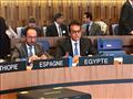 وزير التعليم العالي خلال القاء كلمة مصر باليونسكو